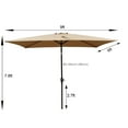 thumbnail image 7 of 6 x 9ft&nbsp; Patio Umbrella Outdoor&nbsp; Waterproof Umbrella with Crank and Push Button Tilt without flap for Garden Backyard Pool&nbsp; Swimming Pool Market, 7 of 7