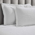 thumbnail image 5 of Superior Hibiscus Cotton Matelasse Bedspread and Sham Set, 3-Piece Dual Tone Modern Bedspreads, King, White, 5 of 8