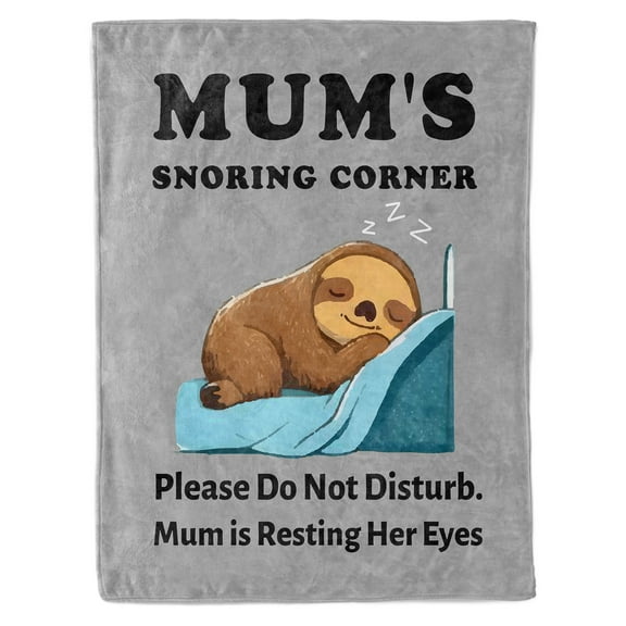 Funnil Best Gifts for Mom for Birthday, Mothers Day, Christmas, Super Soft Warm & Comfy Dear Mom Throw Blanket Gift from Daughter Son 50x60" Gray