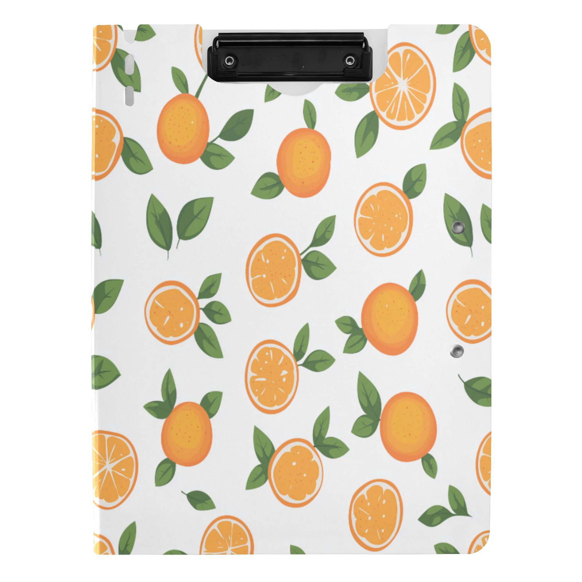 FORMRS A4 Clipboard Folder with Pen Holder Horizontal Foldable School Office Binder, Orange