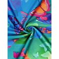 thumbnail image 6 of Butterfly Ombre Print Dress, Women's Casual Vacation Daily Wear, Sleeveless V-Neck Dress Summer Elegant, 6 of 6