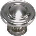 thumbnail image 2 of Laurey Nantucket Cabinet Knob Contemporary - Satin Pewter - 1 3/8" Diameter, 2 of 2