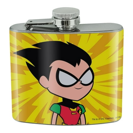 

Teen Titans Go! Robin Stainless Steel 5oz Hip Drink Kidney Flask