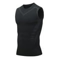 thumbnail image 5 of USNSM Men's Plus Size Sleeveless Compression Shirt Athletic Workout Gym Undershirt Quick Dry Breathable Tank Tops Black XXXXL, 5 of 9