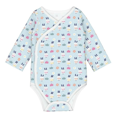 

Coaee Rabbit In The Rain for Soft Cotton Baby Long-Sleeve Bodysuit Girls Boys Bodysuit Romper