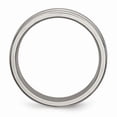 thumbnail image 2 of Titanium Grooved And Beaded 6mm Polished Band (Size 12) Made In United States tb129-12, 2 of 4