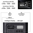thumbnail image 4 of GENEVERSE 1210Wh LiFePO4 Portable Power Station, HomePower ONE PRO: 7 Outlets (3X 1200W AC Outlets). Quiet, Indoor-Safe Backup Battery Generator For Home Devices, 2Hr Charge, 3,000+ Recharge Cycles, 4 of 17