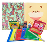 Elementary School Essentials Back to School Supplies Kit Bundle- Grades 1-4 Folders Notebooks Pencils Glue Sticks Markers Ruler Scissors Erasers Fun Dogs Rainbows