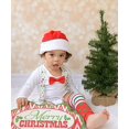 thumbnail image 3 of Noah's Boytique Baby Boys Christmas Outfit Dot Suspenders Santa Pictures Newborn, 3 of 5