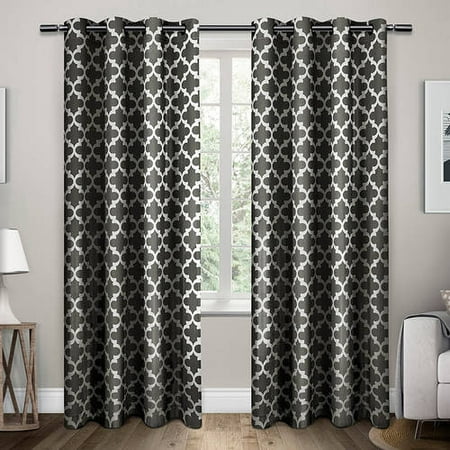 Exclusive Home Neptune Cotton Window Curtain Panel Pair with Grommet Top  Walmart.com