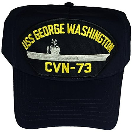 USS GEORGE WASHINGTON CVN-73 Hat - NAVY BLUE - Veteran Owned Business