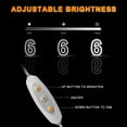 thumbnail image 4 of YALLOVE Neon Sign Number 6, 9.8 inches Height USB Powered Night Light-up Numbers for Birthdays Decor, Party Anniversary, Cafe Bar Decor (Small), 4 of 8