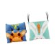 thumbnail image 5 of 2 almohadillas para sillas de comedor, cojines de asiento, cojines suaves para sillas de interior con lazos para sala de estar, cocina, jardín y hogar Conejito y ciervo, 5 of 9