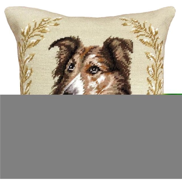 123 Creations C947-14x14 Sheltie Needlepoint Pillow