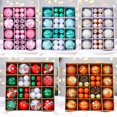thumbnail image 4 of Paquete de 40/42/44 bolas decorativas para árbol de Navidad, bolas de colores, bolas galvanizadas, colgantes, diseño de escena navideña para el hogar, 4 of 5
