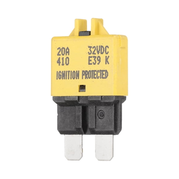 1 Pack 32V DC 20A Yellow ATC/ATO Manual Mini Resettable Fuse for Car