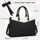 thumbnail image 2 of Bolsa para portátil RAINSMORE de piel sintética impermeable de 15.6 pulgadas para mujer, 2 of 7