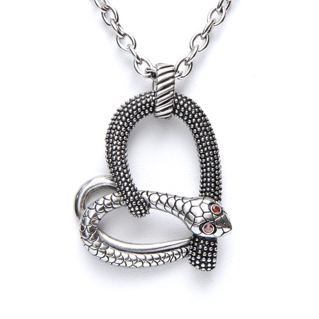 Controse Collier de Tentation en Acier Inoxydable Couleur Argent pour Femmes 28"