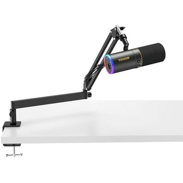 TONOR XLR/USB Gaming Microphone Kit, RGB Dynamic PC Mic for Streaming Podcasting with Low Profile Boom Arm, Metal Recording Mic w/ Gain Control, Mute, Monitoring for Mac Android Tablet PS4/5 TD520S 