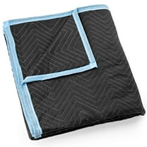 Sure-Max Moving & Packing Blanket - Ultra Thick Pro - 80" x 72" (65 lb/dz weight) - Professional Quilted Shipping Furniture Pad Black - 1 Blanket