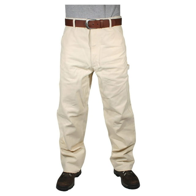 Rugged Blue Workwear Male Relaxed Fit Painters Pants Men Natural