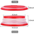 thumbnail image 7 of Collapsible Microwave Cover for Food Microwave Splatter Cover Fruit Drainer BPA-Free Dishwasher Safe 10.5 inch (GREY&RED, 7 of 7