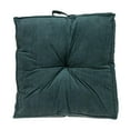 thumbnail image 2 of Parkland Collection Alena 24x24" Solid Cotton Floor Pillow in Charcoal, 2 of 6