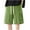 Green, variant on Plebaso Big and Tall Men's Shorts Lightweight Workout Shorts Hiking Cargo Shorts with Zipper Pockets