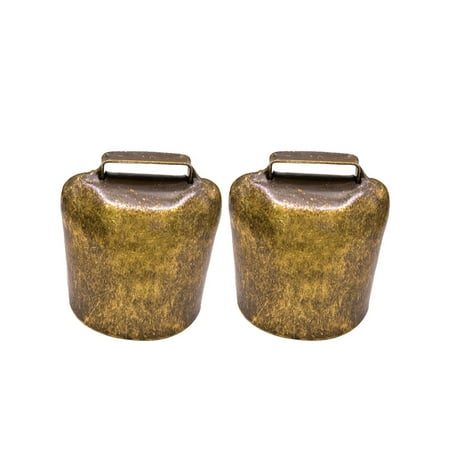 

Etereauty 2 Pcs Thicken Tinkle Bells Pendant Shepherd Bell Pet Farming Bell Accessories Hanging Supplies for Sheep Horse Cow (Bronze Large 62g Style)