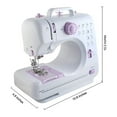 thumbnail image 6 of Electric Sewing Machine Basic Sewing Machine Portable Electric Crafting Mending Machine 12 Built-In Stitches Pink, 6 of 13