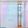thumbnail image 2 of Splicing Pattern Hologram Futuristic Gradient Backdrop Semi Sheer Curtains Window Voile Drapes Panels Treatment-55X78in for Living Room Bedroom Kids Room, 2 of 4
