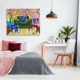 thumbnail image 2 of Stupell Industries Bold Modern Lemur Pop Style Furniture Botanical Pattern , 48 x 36, Design by Lynnda Rakos, 2 of 6