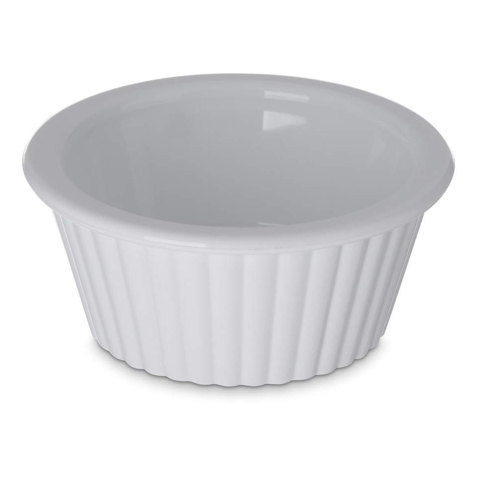 Ramekin Fluted Plastic 1Oz White 148 Each