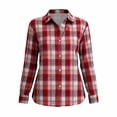 thumbnail image 6 of Zormilly Button Down Shirts for Women Plaid Long Sleeve Cotton Shirt Shackets Collared Lightweight Fashion Casual Fall Outfits, S-2XL, 6 of 6