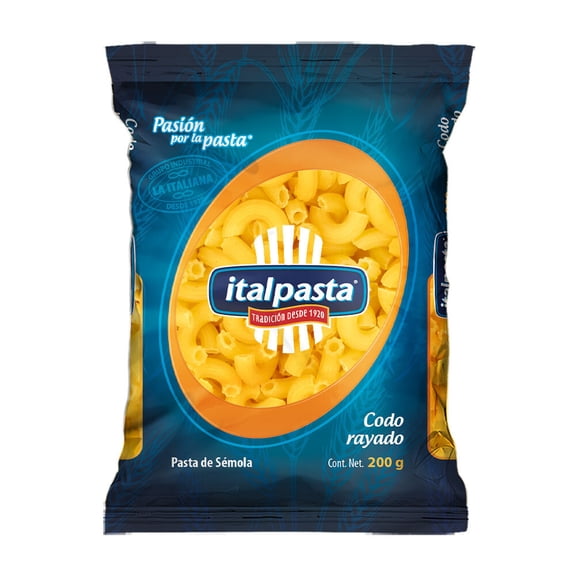 Sopa de codo Italpasta rayado 200 g