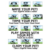 Top Secret Toys Giga Pets Puppy Virtual Pet, Purple, Product Width 2 in
