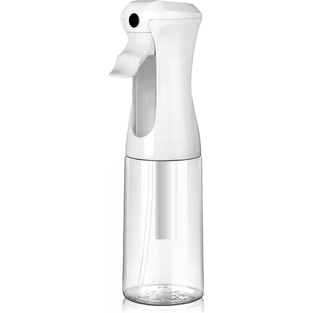 Continuous Fine Mist Mister Spray Bottle 200ml/6.7oz Refillable Clear For Hair Plants Cleaning Pets Travel