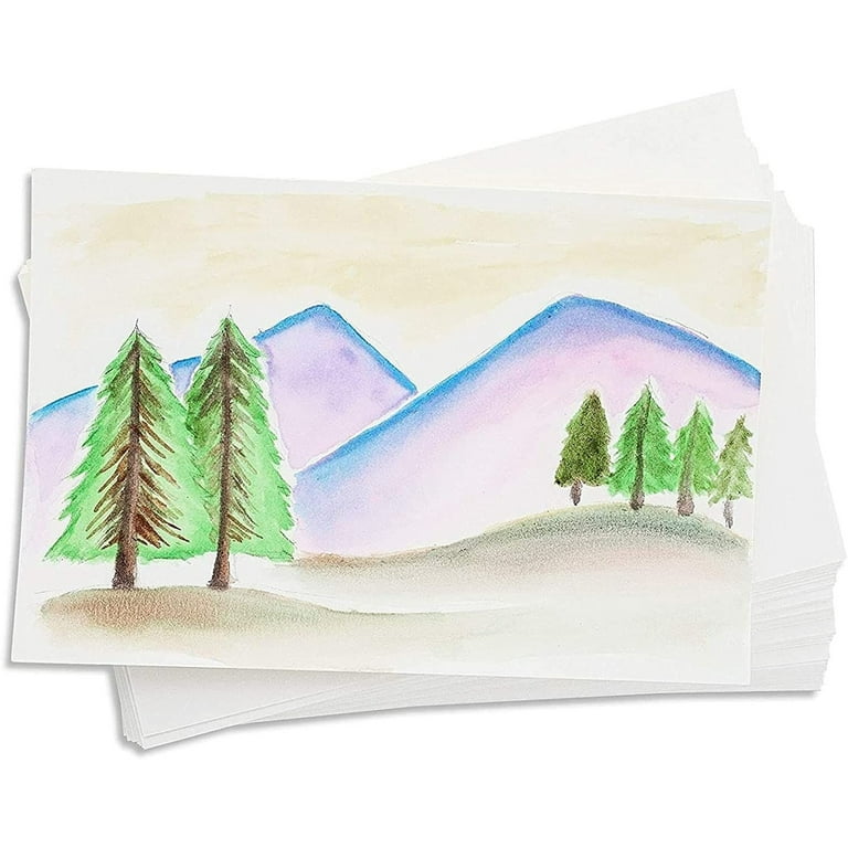 Watercolor Postcards Blank 
