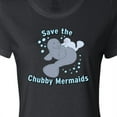 thumbnail image 4 of Inktastic Save the Chubby Mermaids with Cute Manatees Women's T-Shirt, 4 of 5