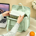 thumbnail image 5 of Insulated Lunch Bag for Women, Large Thermal Lunch Tote for Work, Waterproof & Easy-Clean Adult Lunch Box, Holds 2 Containers & Drink, 10.2" Lunch Bag for Office, School, Picnic ,Green, 5 of 7