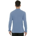 thumbnail image 5 of Men's Lightweight Pullover Sweatshirt Long Sleeve Casual Knit Top Soft Comfortable Streetwear & Lounge Wear Grey blue S, 5 of 10