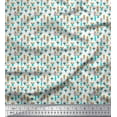 thumbnail image 1 of Soimoi Rayon Fabric Vase & Floral Small Print Sewing Fabric Yard 56 Inch Wide, 1 of 3