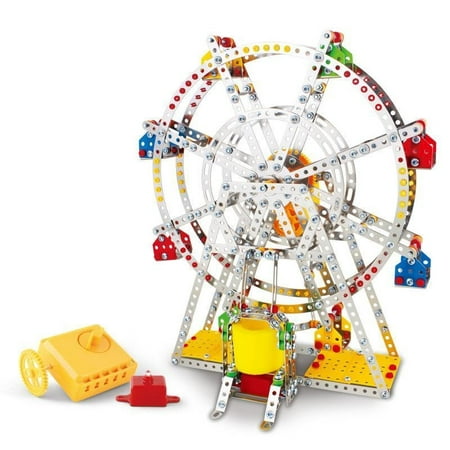 Music Magic Metal Toy Ferris Wheel Model Building Kit With Lights And Music