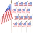 thumbnail image 2 of 40pcs Small American Flags On Stick Mini American Flags For 4th Of July Memorial Day Independence Day Decorations, 2 of 3