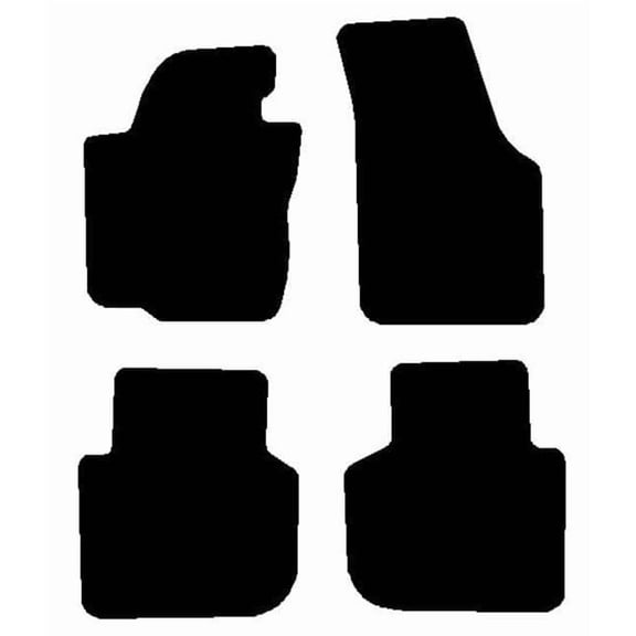 Auto Mats and Accessories 4 Piece Set Custom Carpeted Floor Mats Compatible with 2020-2022 Volkswagen Passat (Black) Made in the USA