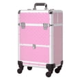 thumbnail image 1 of HOMCOM Aluminum Makeup Train Cases, Cosmetic Jewelry Organizer Trolley, 1 of 10