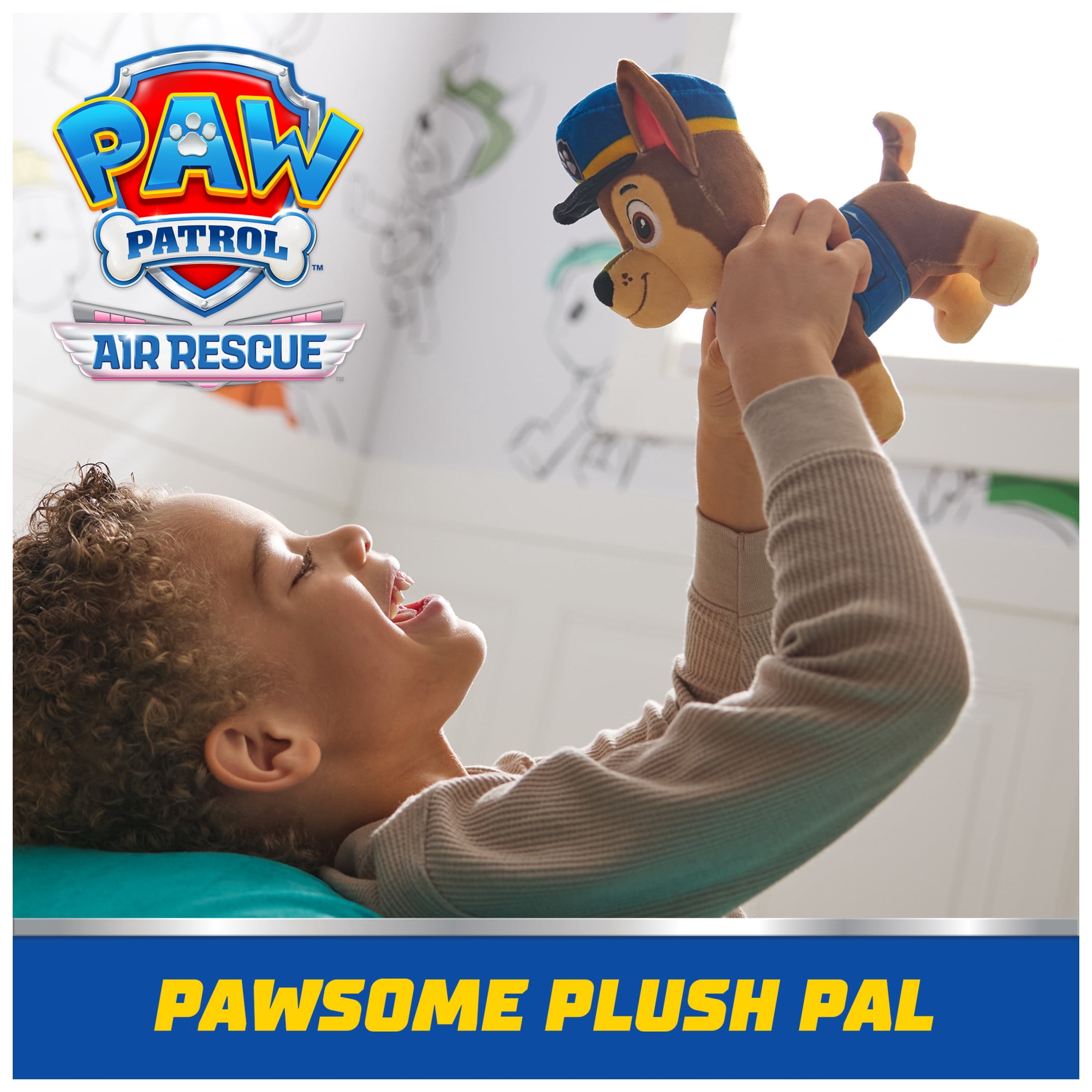 PAW Patrol Premium Plush Chase 7.5-Inches Tall with Super Soft Fur for Kids Ages 3+