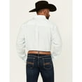 thumbnail image 4 of Wrangler Men's Classic Geo Print Long Sleeve Button-Down Stretch Western Shirt Blue 3X, 4 of 4