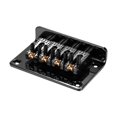 thumbnail image 2 of Puente para instrumentos de cuerda Puente de guitarra fija de 4 cuerdas Puentes de puente rígido Sillas de montar con tornillos y llave Piezas de repuesto para ukulele Cigarbox Electric Guitars Black Abody Puente para instrumentos de cuerda, 2 of 6