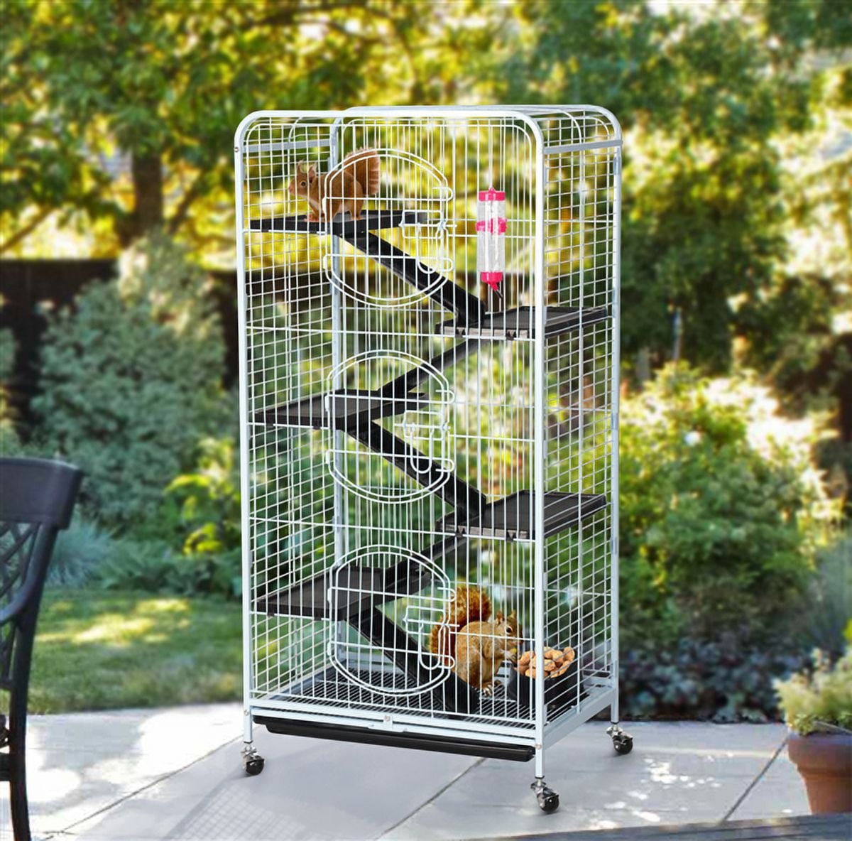 Yaheetech 52" 6 Level Indoor Ferret and Small Animal Cage, White